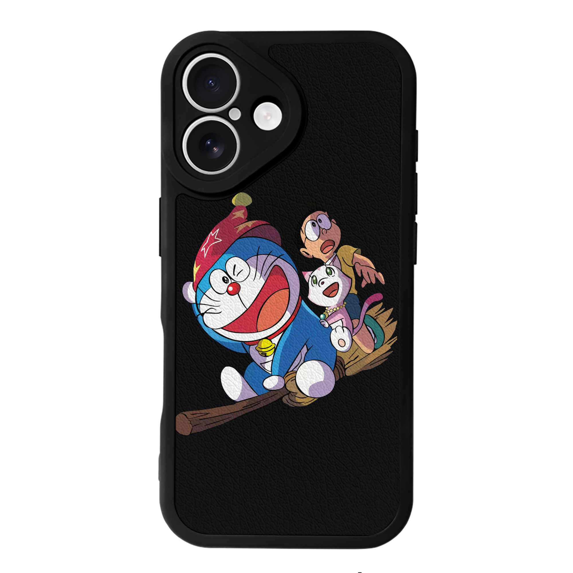 （画像用） ドラえもん Doraemon 【iPhone 16シリーズ対応】シリコンスマホケース（レザー調） 材質：シリコン